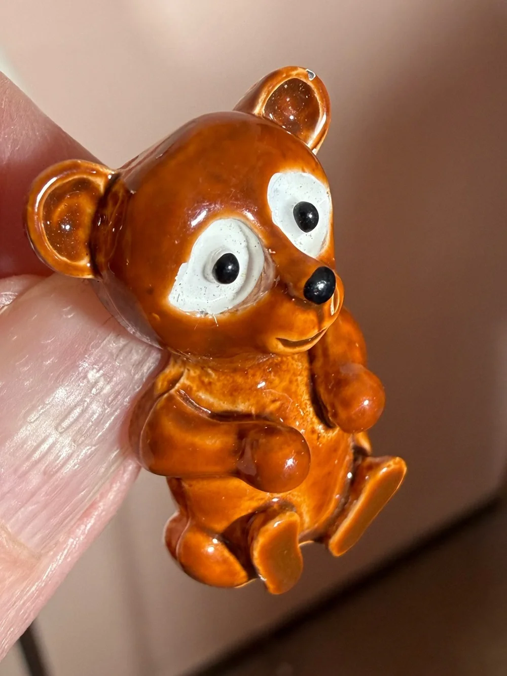 Vintage Gerry Brown teddy Bear Metal brooch Cottagecore Girlhoodcore
